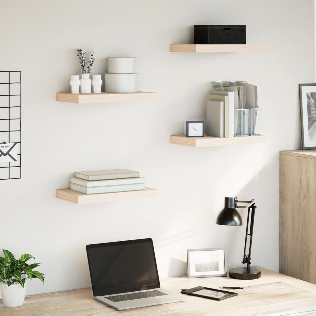 Floating Shelves 4 pcs 40x23.5x4 cm Engineered Wood - All Things Good