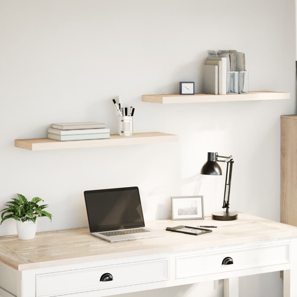 Floating Shelves 2 pcs 90x23.5x4 cm Engineered Wood - All Things Good