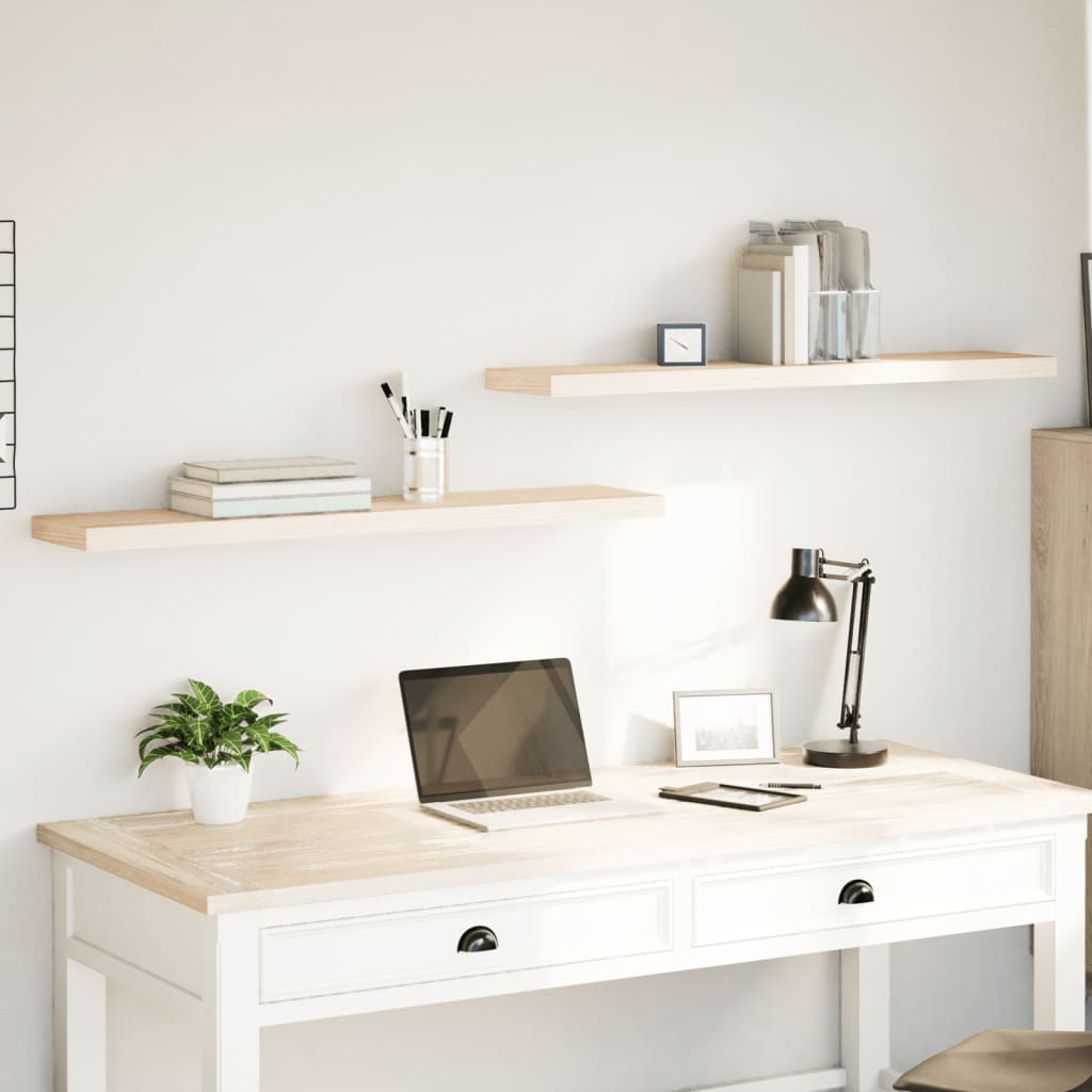 Floating Shelves 2 pcs 110x23.5x4 cm Engineered Wood - All Things Good