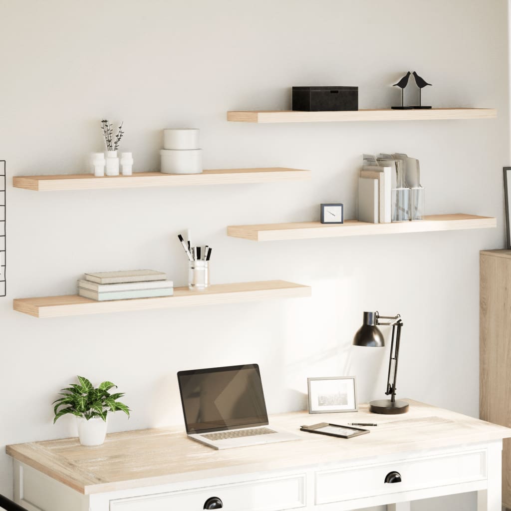 Floating Shelves 4 pcs 110x23.5x4 cm Engineered Wood - All Things Good