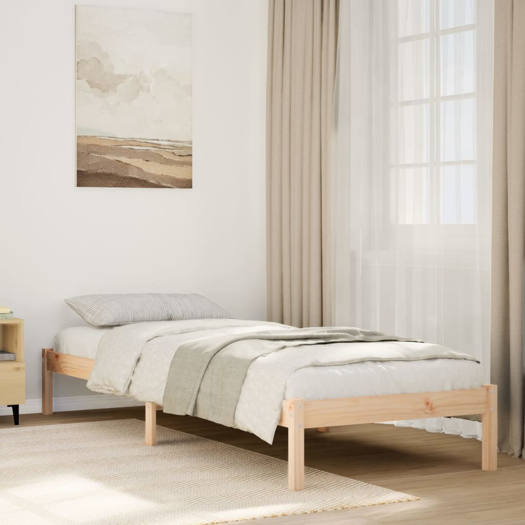 Extra Long Bedframe 80x210cm Solid Wood Pine - Unbeatable Bargains