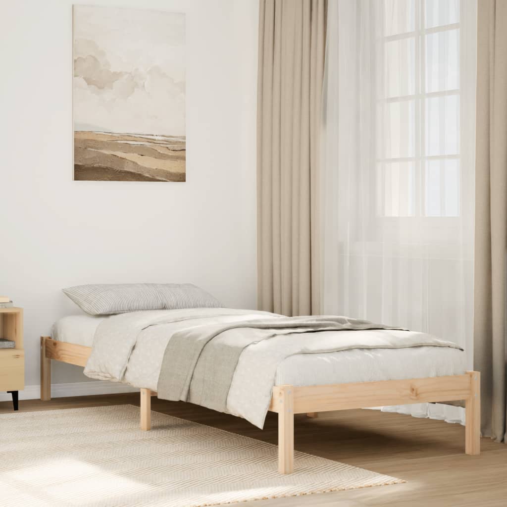 Extra Long Bedframe 80x220cm Solid Wood Pine - All Things Good