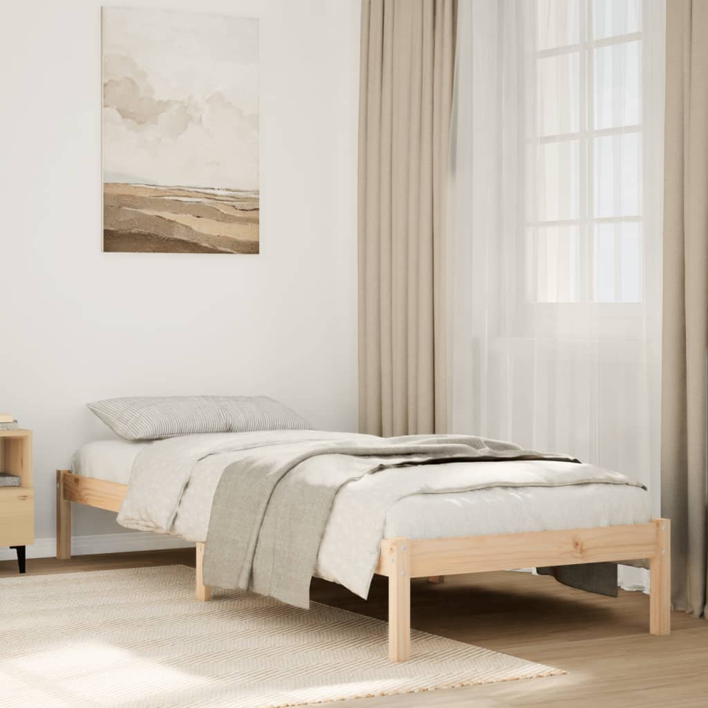 Extra Long Bedframe 90x220cm Solid Pine Wood - Discount Dealers
