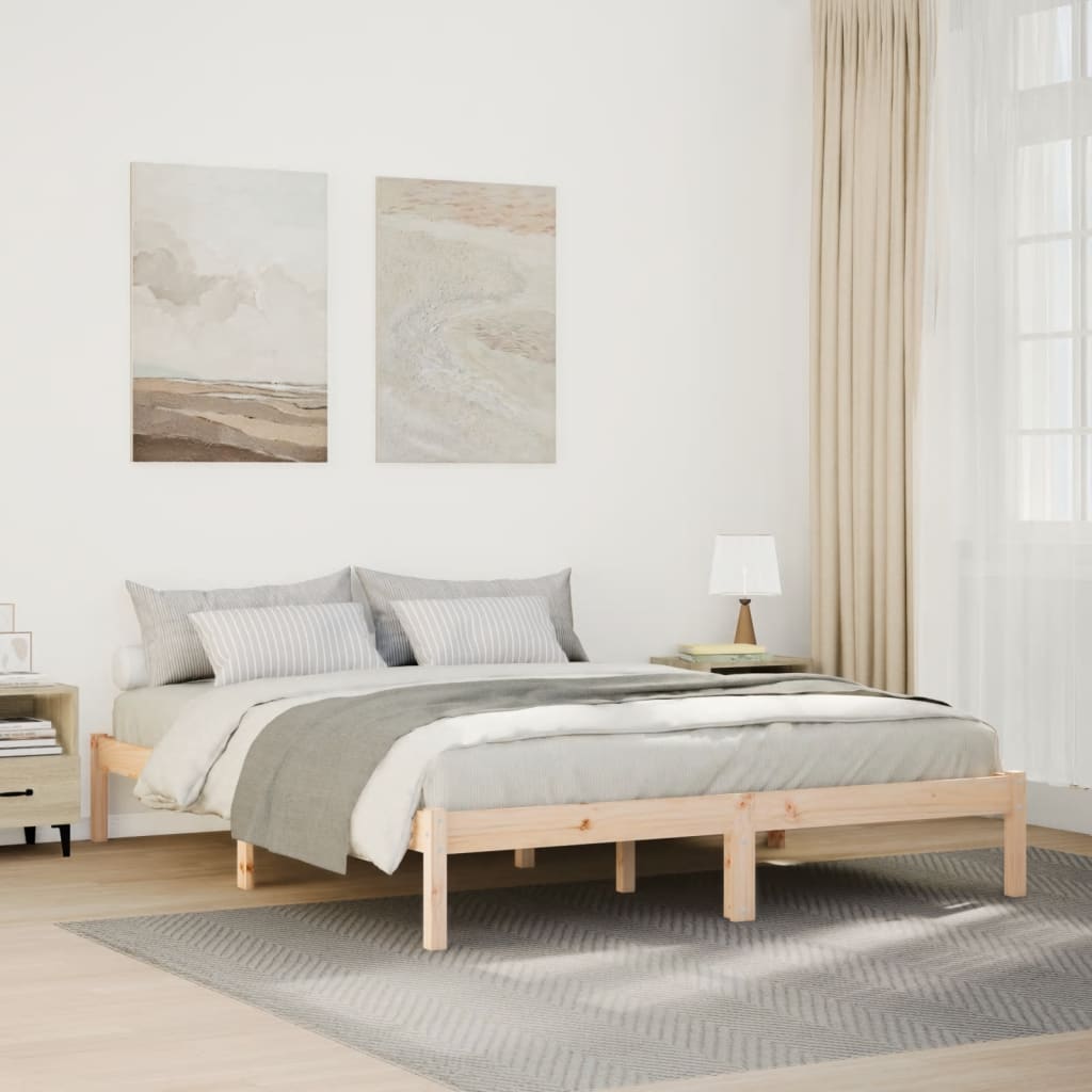Extra Long Bedframe 160x220cm Solid Wood Pine - Tyrell & Tyrell