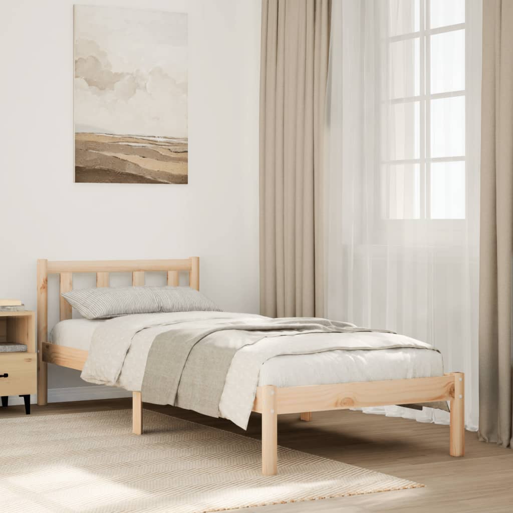 Extra Long Bedframe 80x210cm Solid Wood Pine - Millennium Furniture
