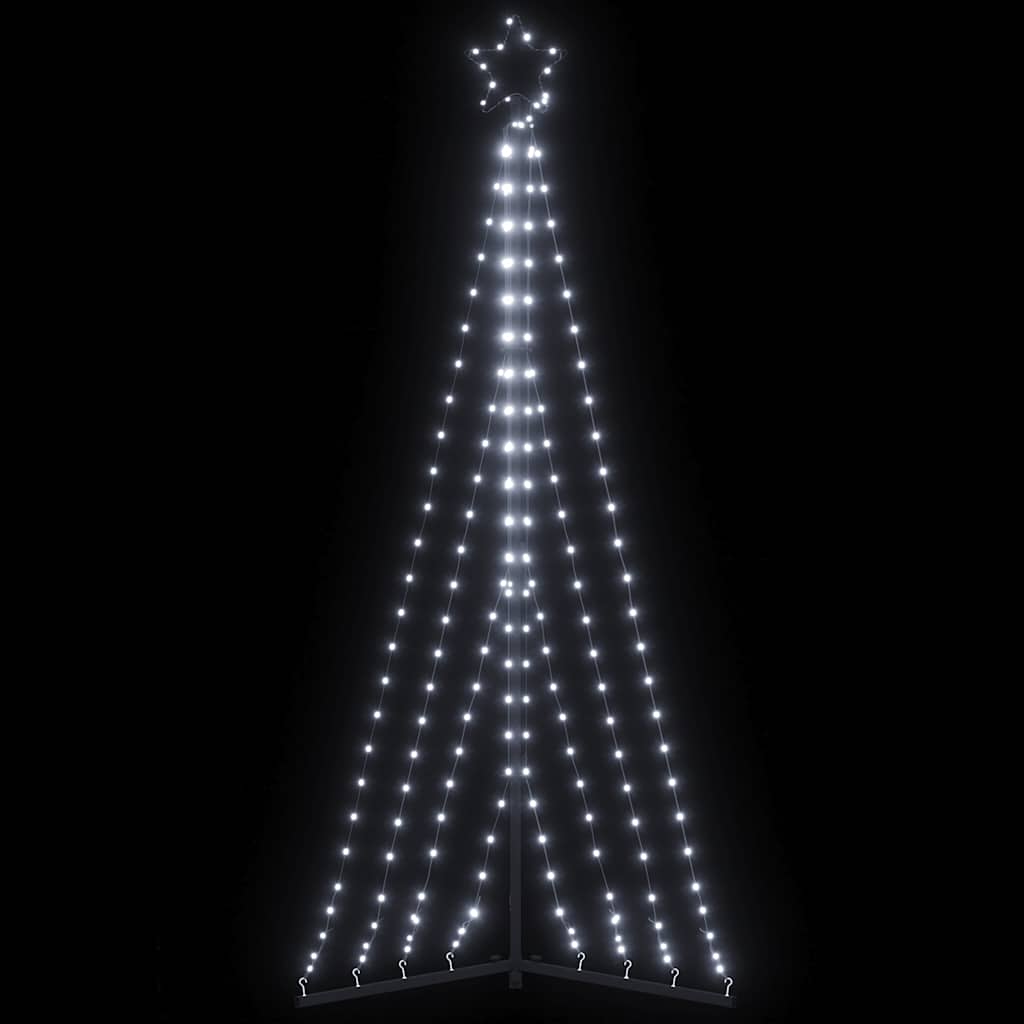 GLOWRA LED Christmas Tree 339 LEDs Cold White 187 cm - Direct Imports