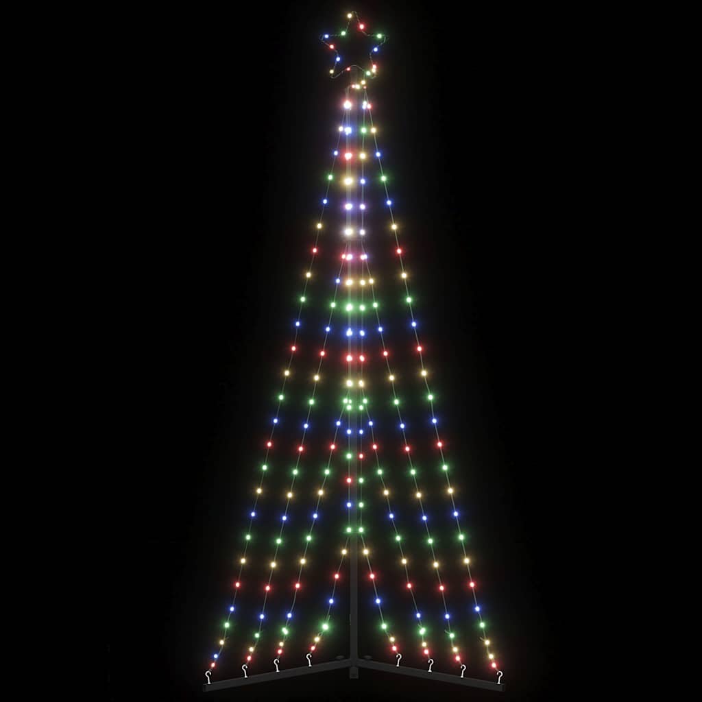 GLOWRA LED Christmas Tree 339 LEDs Colorful 187 cm - Merkel Designers