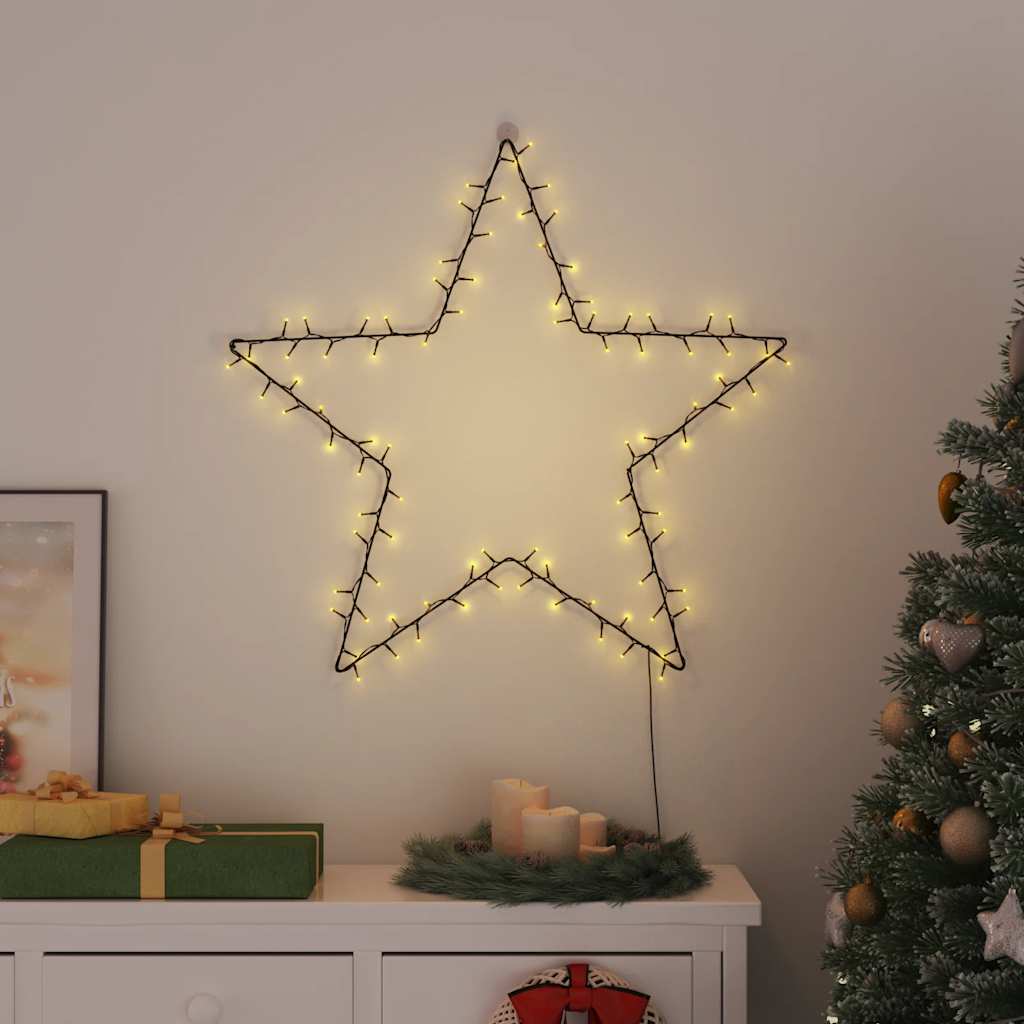 HIVLEN Christmas Lights Star Silhouette 115 LEDs Warm White - Merkel Designers
