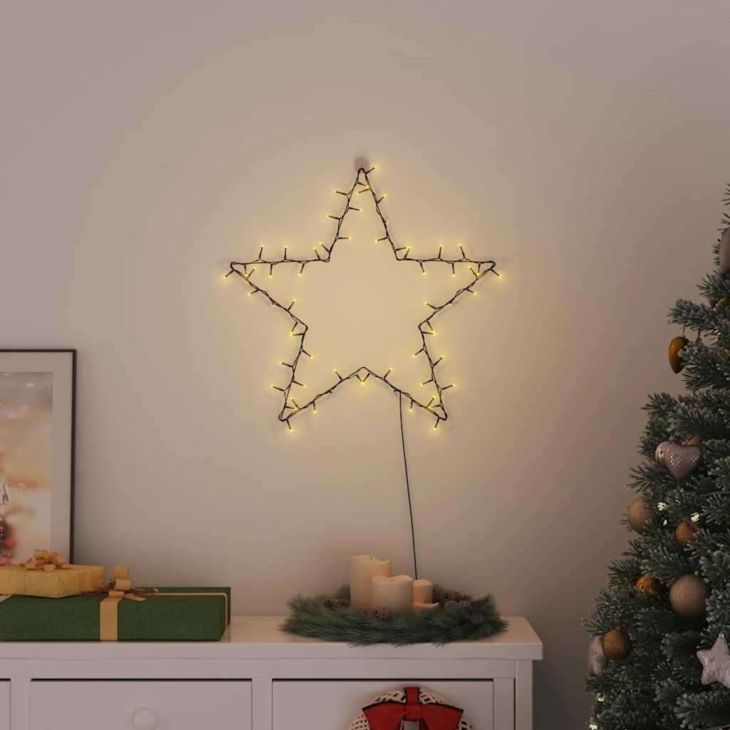 HIVLEN Christmas Lights Star Silhouette 80 LEDs Warm White - Merlin Deals