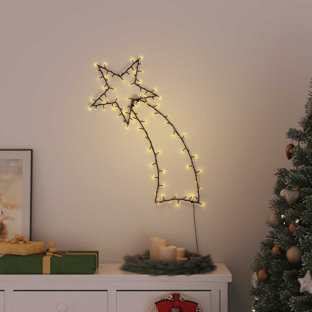 HIVLEN Christmas Lights Shooting Star Silhouette 115 LEDs Warm White - Sid & Sam