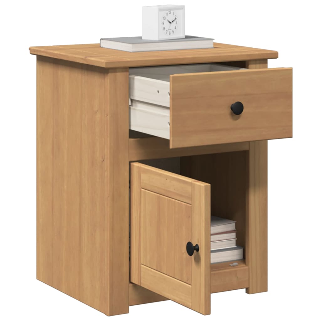 Bedside Cabinet Panama 46x40x57 cm Solid Wood Pine - Discount Dealers