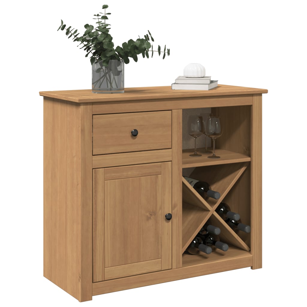 Sideboard with Drawer Panama 93x40x80 cm Solid Wood Pine - Brittle & Co