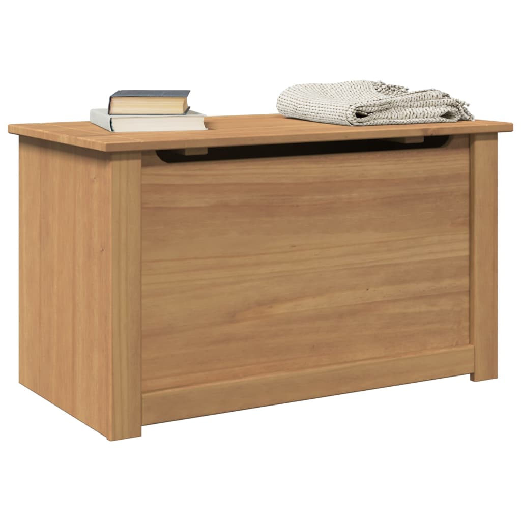 Storage Chest with Lid Panama 79x42x46 cm Solid Wood Pine - Discount Dealers