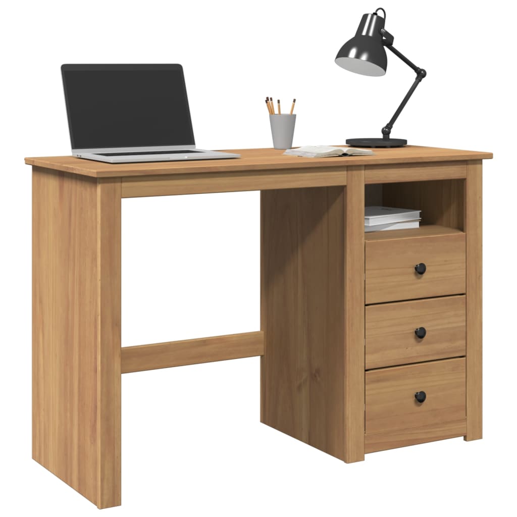 Desk Panama 112x45x75 cm Solid Wood Pine - Decor Base