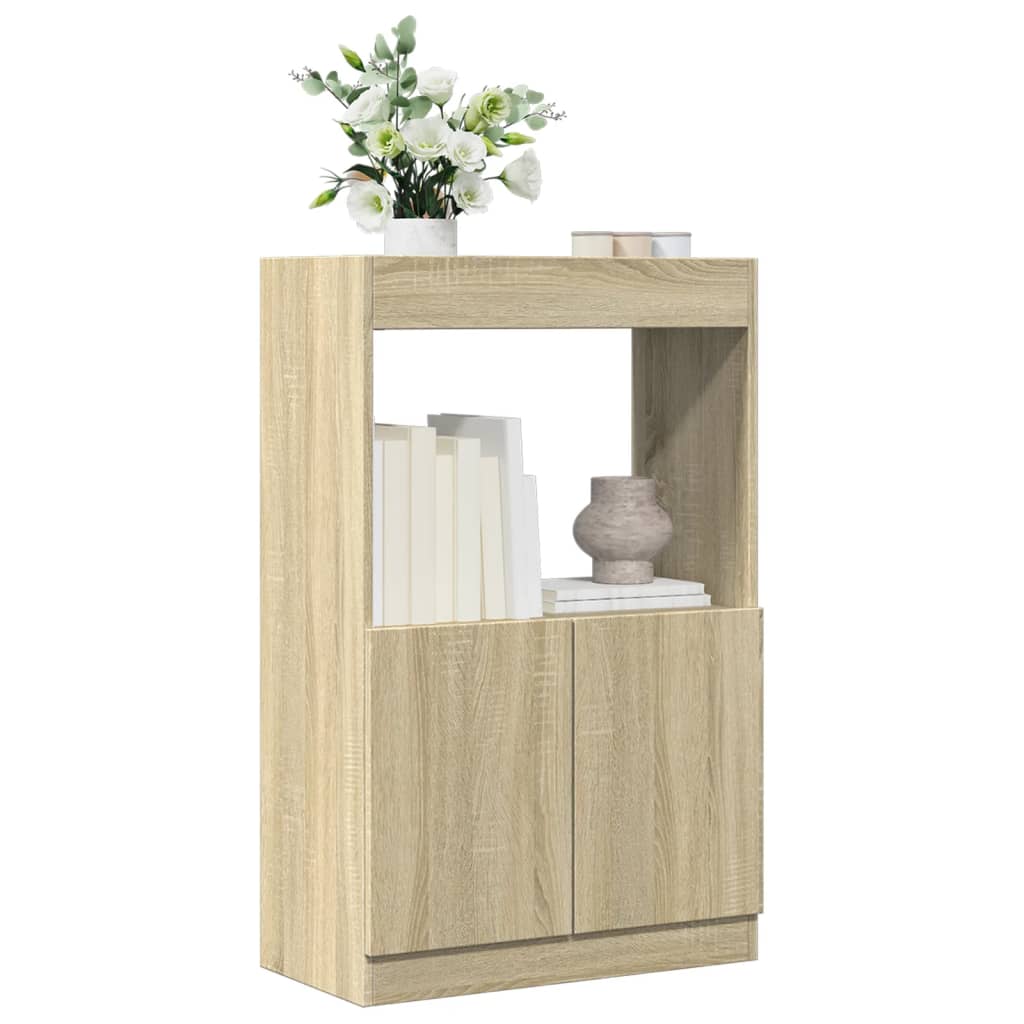 Highboard Sonoma Oak 63x33x100 cm Engineered Wood - Merkel Designers