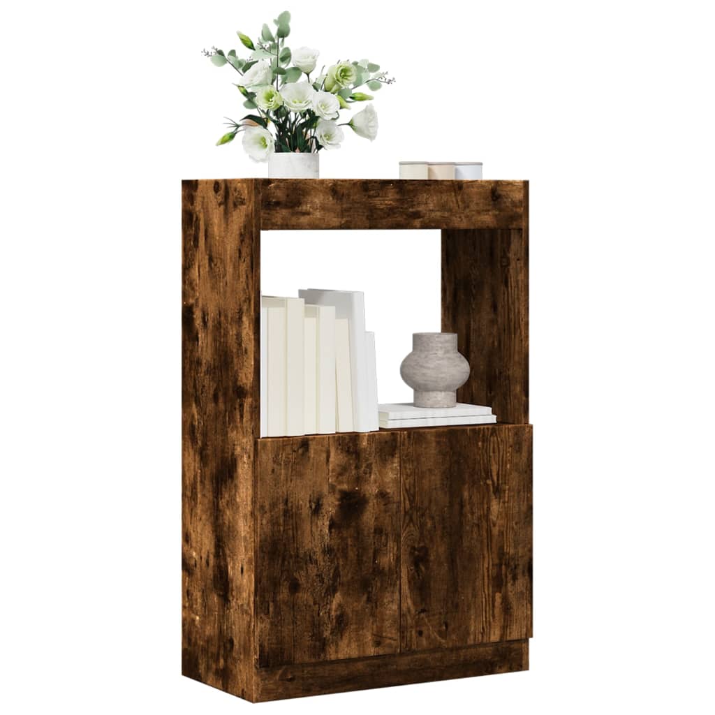 Highboard Smoked Oak 63x33x100 cm Engineered Wood - Design Hut