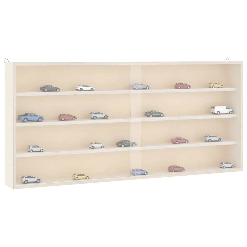 Wooden Collector's Display Case with Doors 80x8.5x37cm - Millennium Furniture