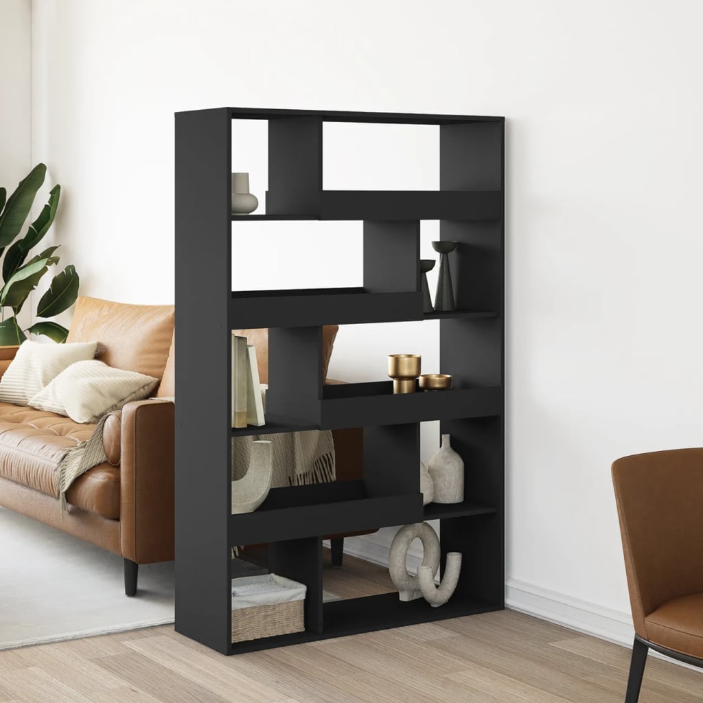 Bookcase Black 100x33x156.5 cm Engineered Wood - vid-3309340 - Charlotte Dunes