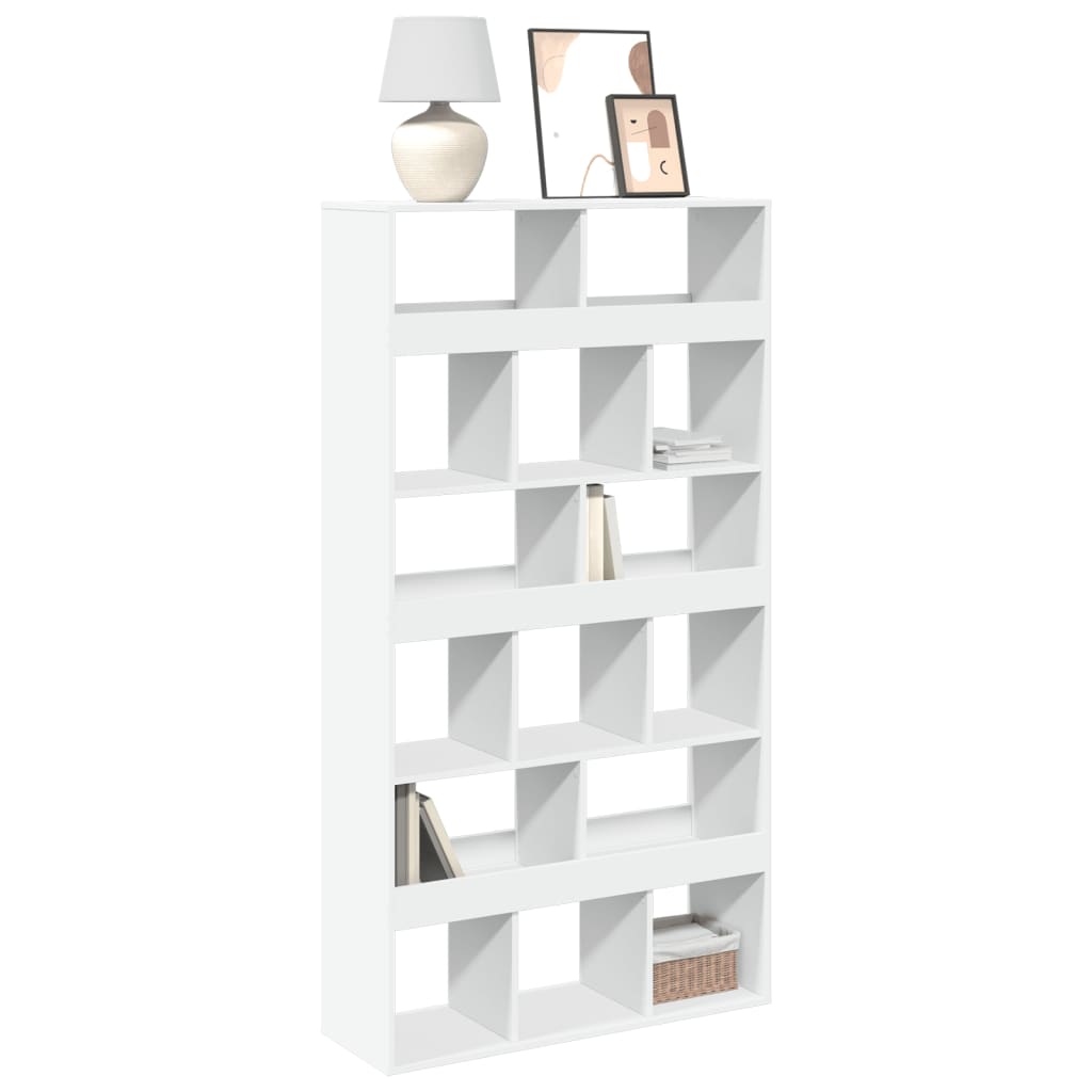 Bookcase White 100x33x187.5 cm Engineered Wood - Charlotte Dunes