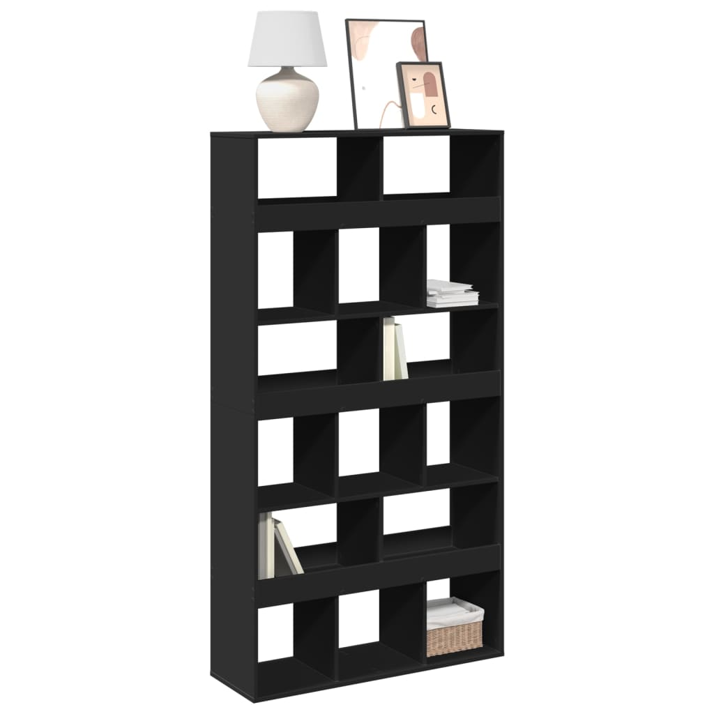 Bookcase Black 100x33x187.5 cm Engineered Wood - vid-3309376 - Charlotte Dunes