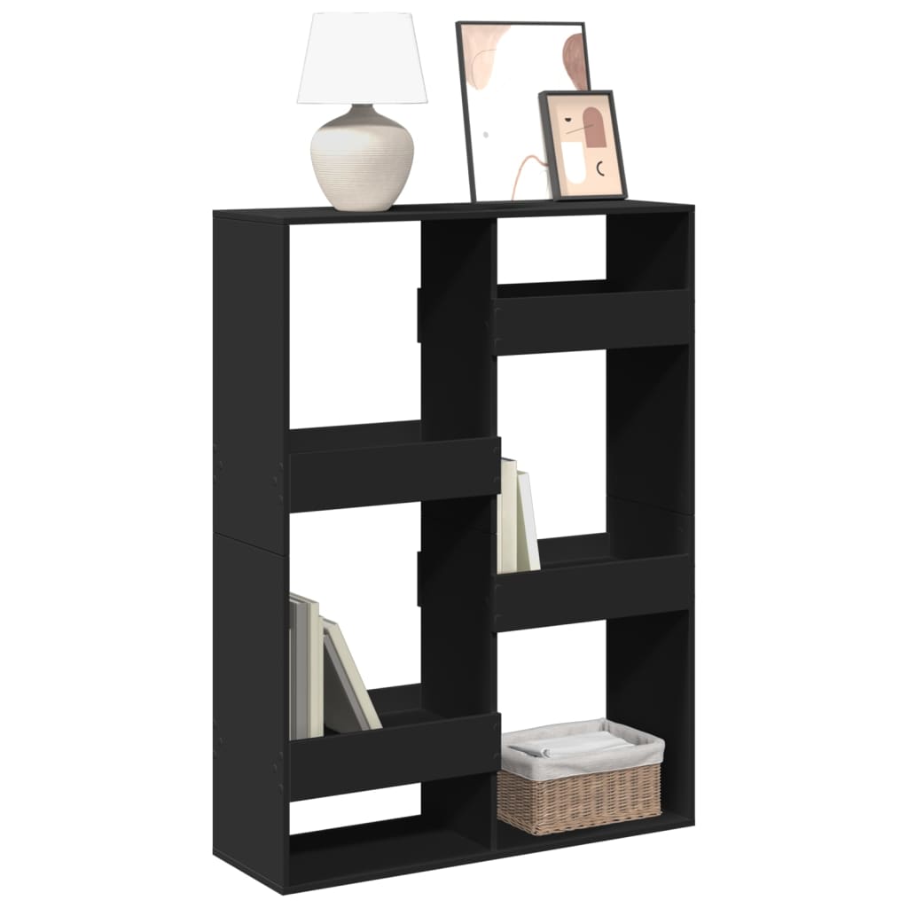 Bookcase Black 100x33x135 cm Engineered Wood - Charlotte Dunes