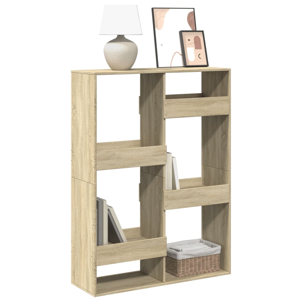 Bookcase Sonoma Oak 100x33x135 cm Engineered Wood - Charlotte Dunes