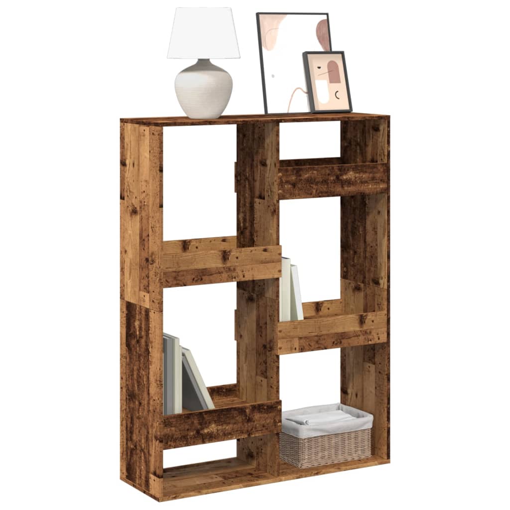 Bookcase Old Wood 100x33x135 cm Engineered Wood - Charlotte Dunes