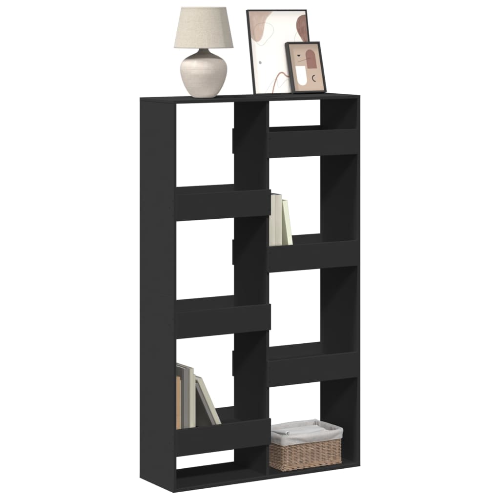 Bookcase Black 100x33x175 cm Engineered Wood - Charlotte Dunes
