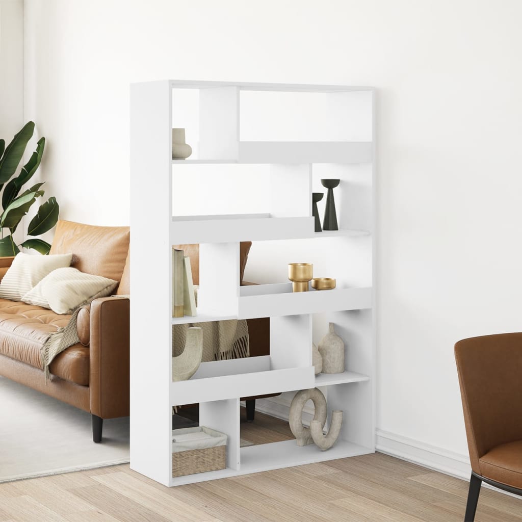 Room Divider White 100x33x156.5 cm Engineered Wood - vid-3309492 - Charlotte Dunes