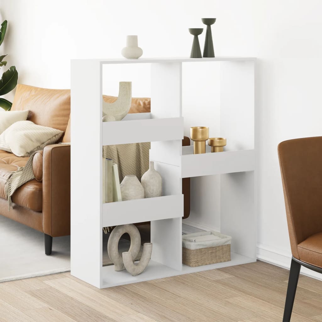 Room Divider White 100x33x115 cm Engineered Wood - Charlotte Dunes