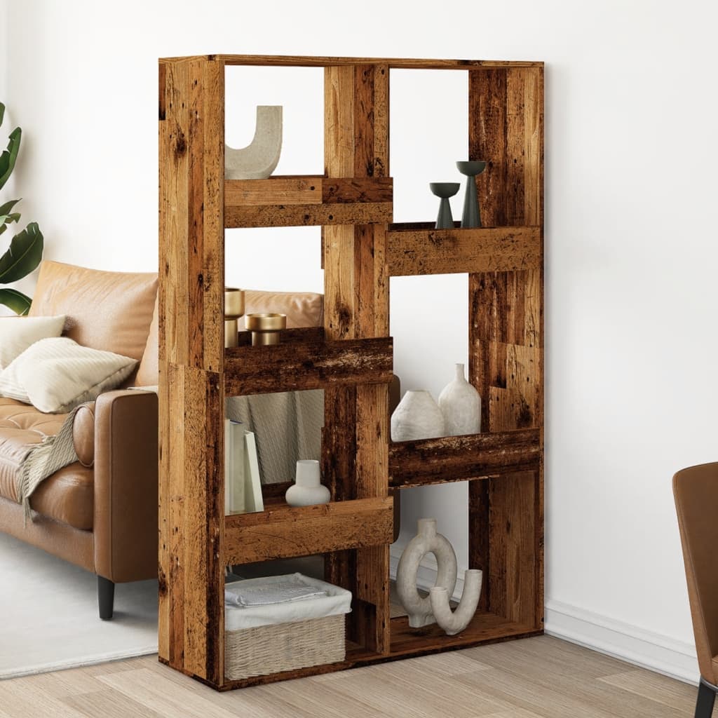 Room Divider Old Wood 100x33x155.5 cm Engineered Wood - Charlotte Dunes