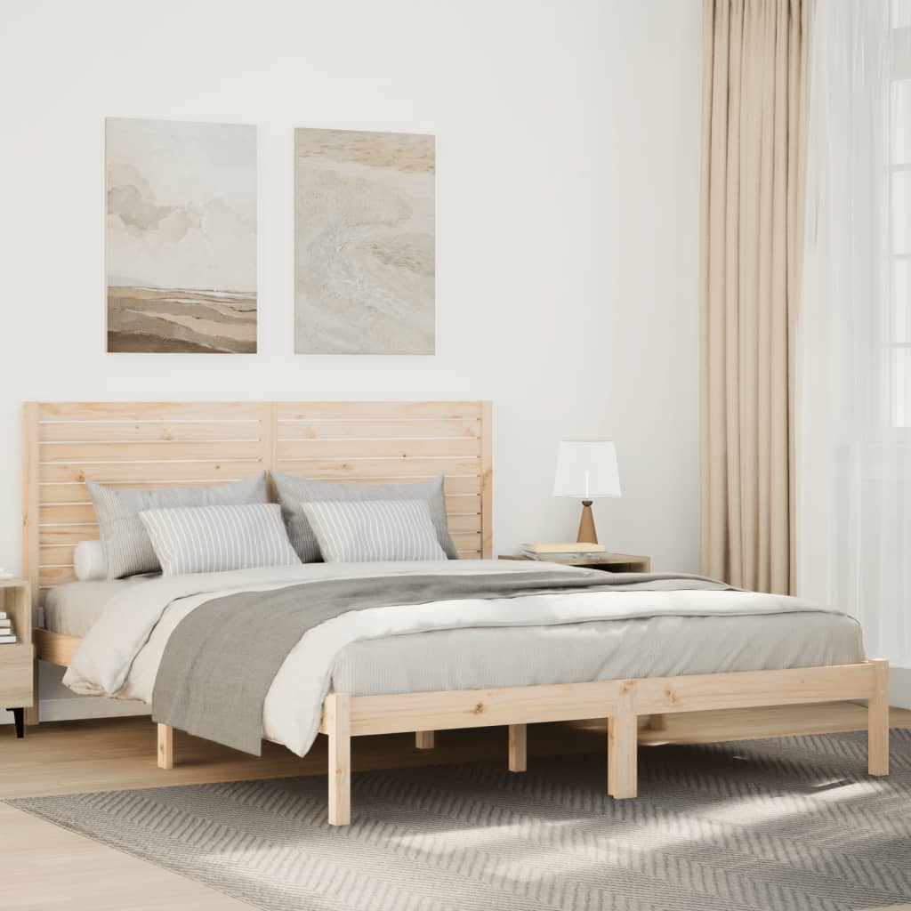 Extra Long Bedframe 160x220cm Solid Wood - R and M Furniture