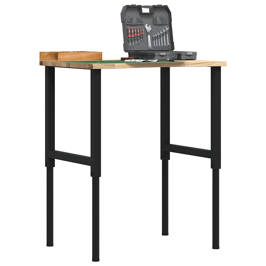 Workbench 80x60x(71.5-98) cm Solid Wood Oak - Style and Chic