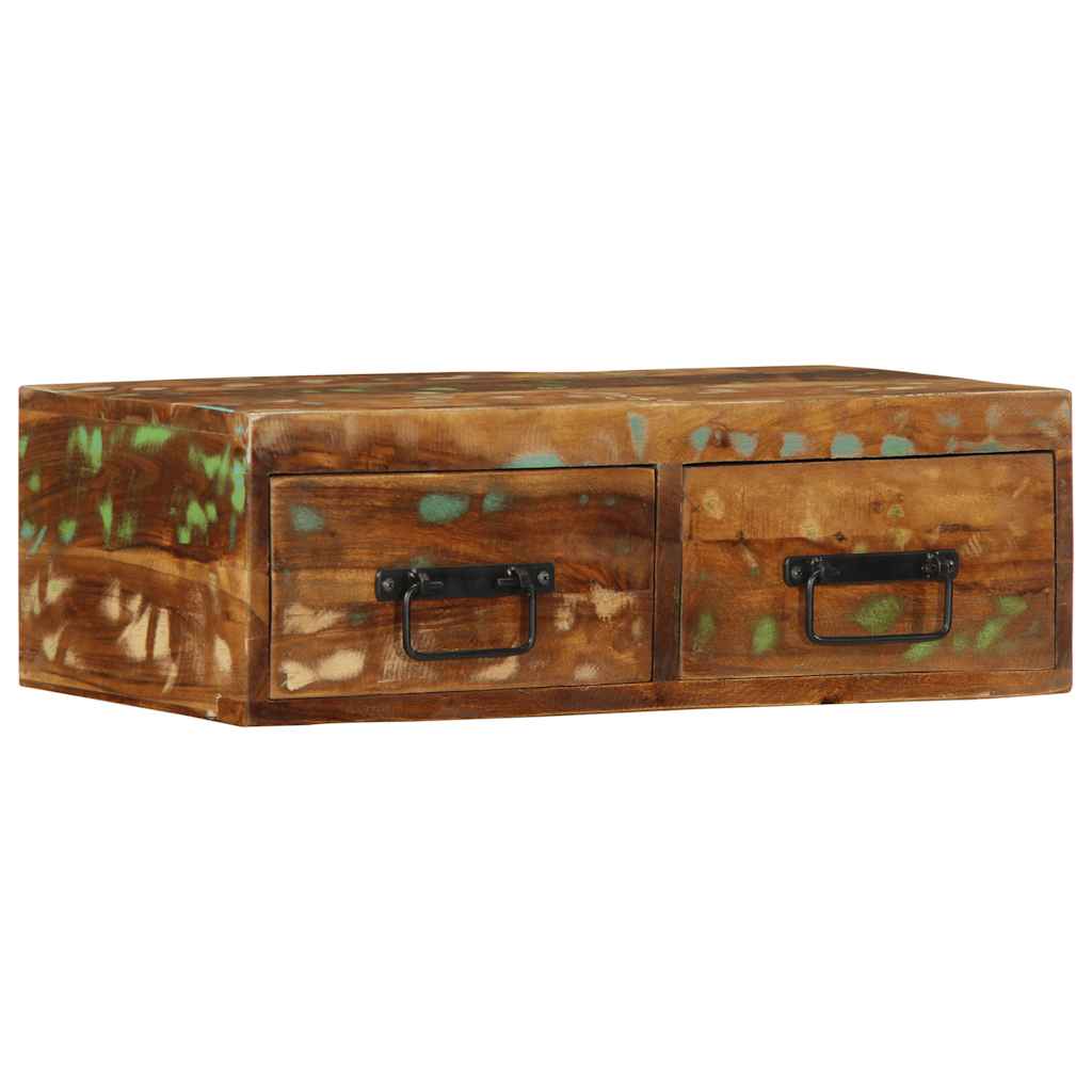 Wall-mounted TV Cabinet 60x30x19 cm Solid Wood Reclaimed - Charlotte Dunes