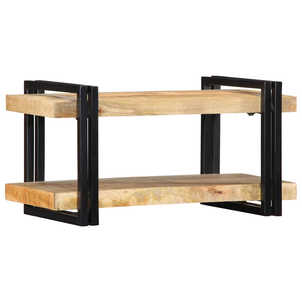 Wall Shelf 70x33x35 cm Solid Rough Wood Mango - Sid & Sam