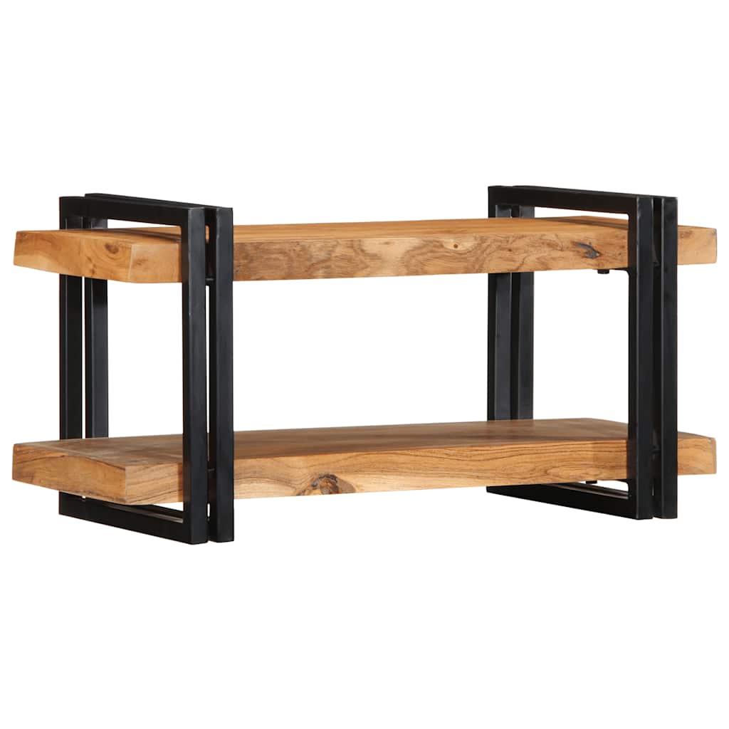 Wall Shelf 70x33x35 cm Solid Wood Acacia - Decor Base