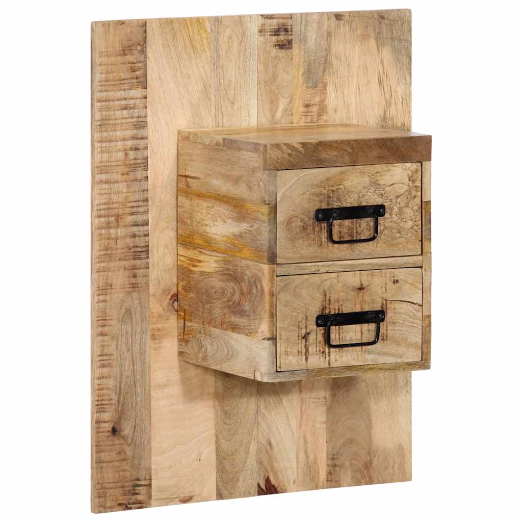 Bedside Cabinet 60x32x80 cm Solid Rough Wood Mango - Design Hut