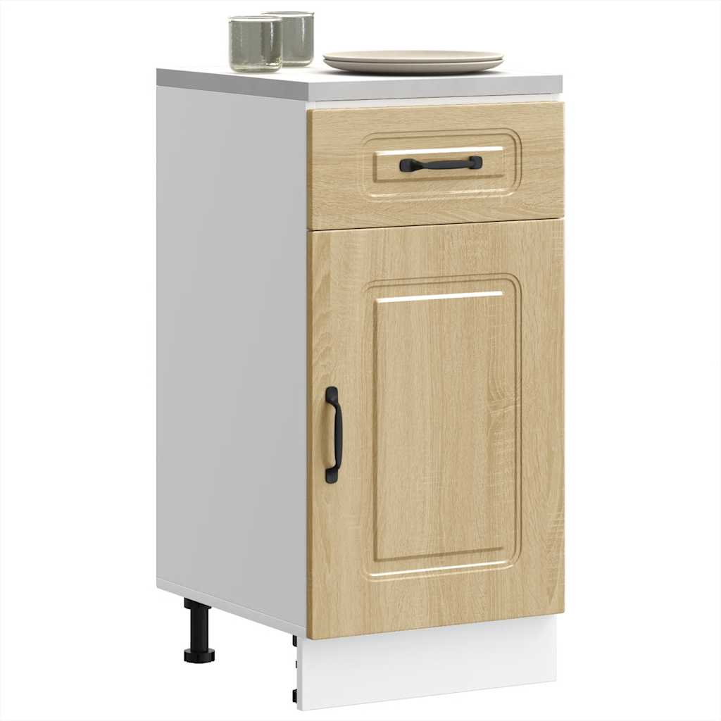 Kitchen Base Cabinet Kalmar Sonoma Oak Engineered Wood - Tyrell & Tyrell