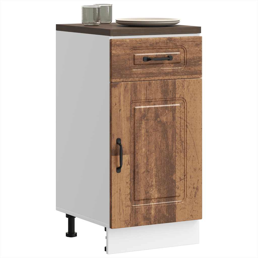 Kitchen Base Cabinet Kalmar Old Wood Engineered Wood - Casper Homes