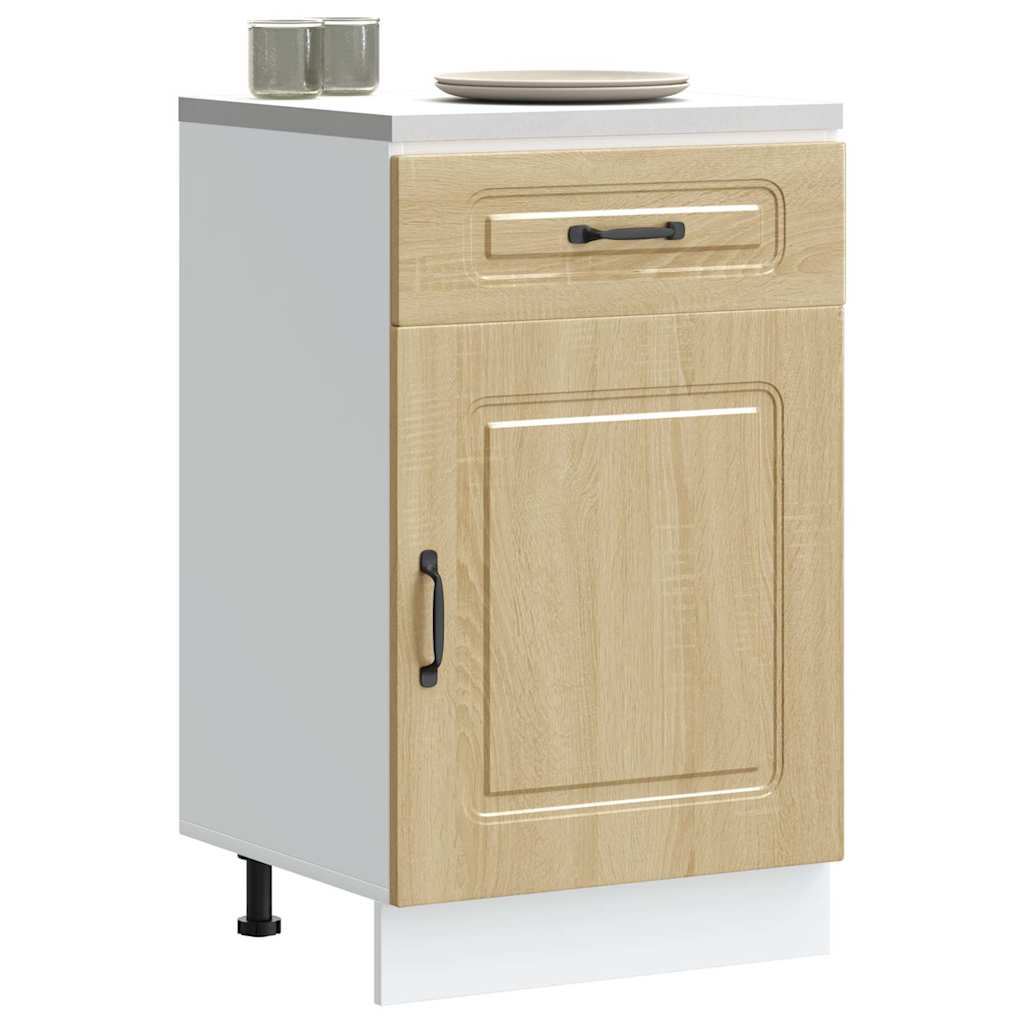 Kitchen Base Cabinet Kalmar Sonoma Oak Engineered Wood - Design Hut