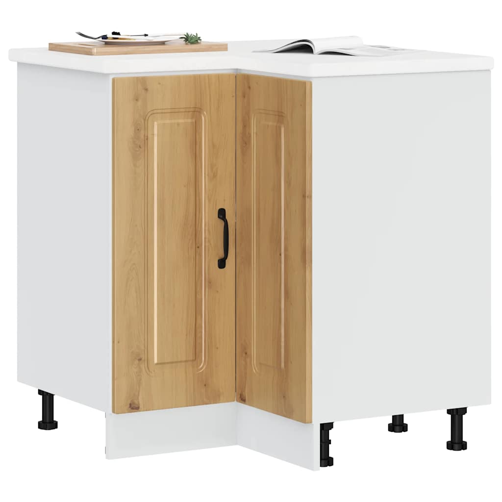 Kitchen Corner Base Cabinet Kalmar Artisan Oak Engineered Wood - Discount Dealers