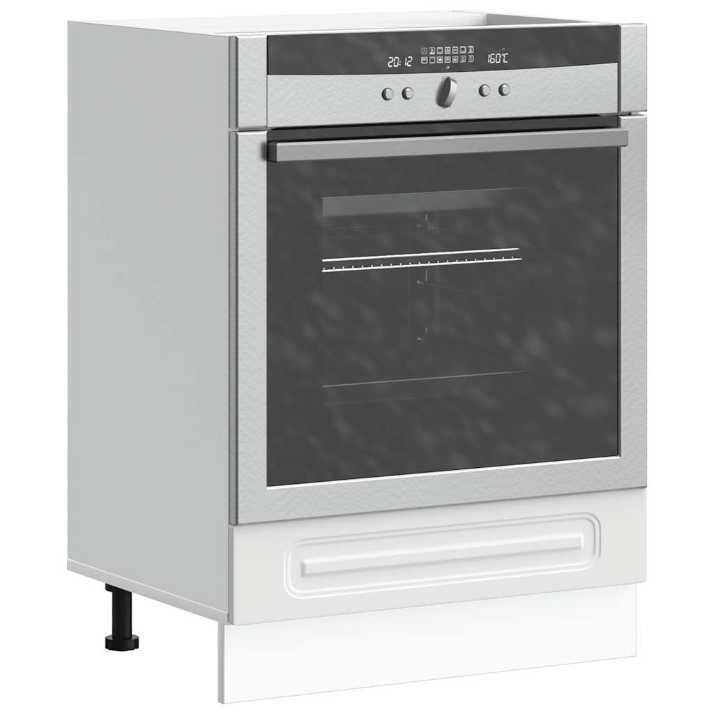 Oven Cabinet Kalmar White Engineered Wood - Design Hut