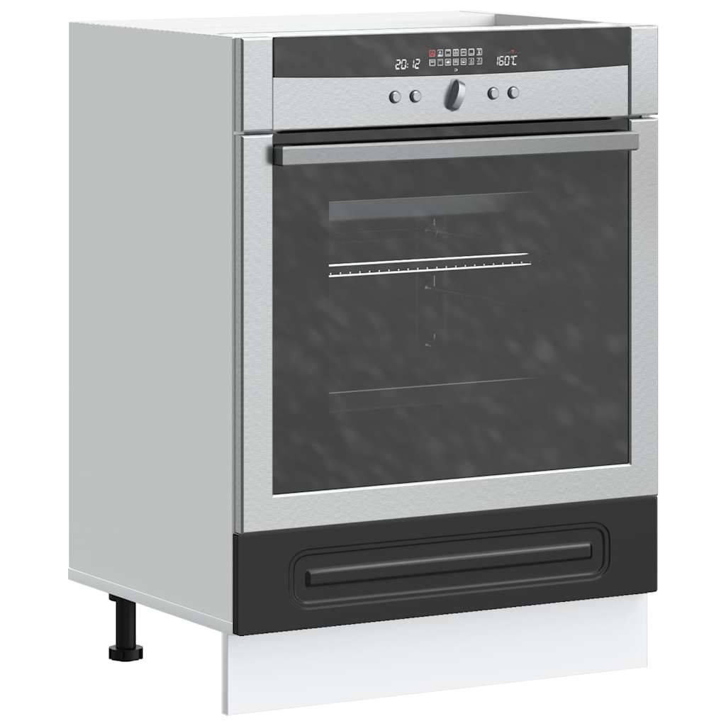 Oven Cabinet Kalmar Black Engineered Wood - Casper Homes