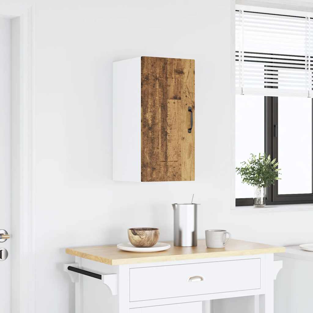 Kitchen Wall Cabinet Kalmar Old Wood Engineered Wood - Sid & Sam