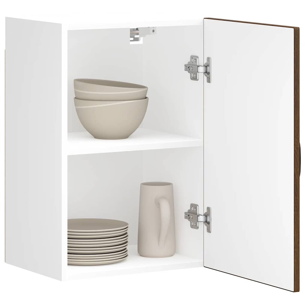 Kitchen Wall Cabinet Kalmar Brown Oak Engineered Wood - Unbeatable Bargains