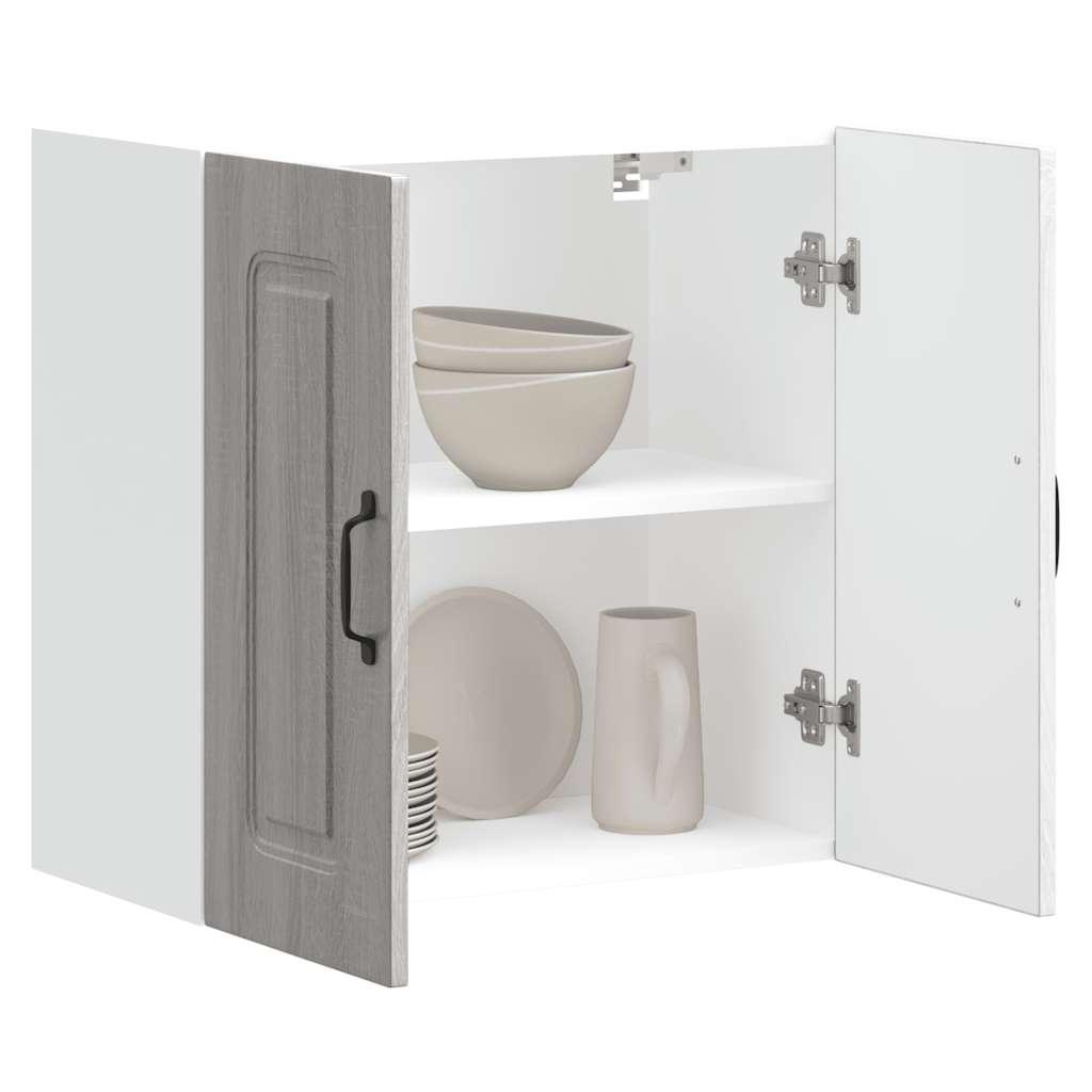 Kitchen Wall Cabinet Kalmar Grey Sonoma Engineered Wood - Millennium Furniture