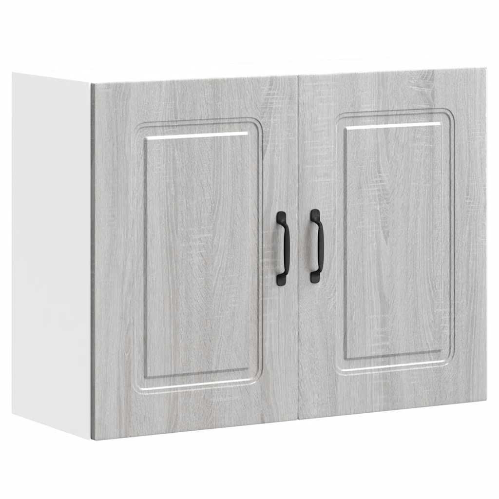 Kitchen Wall Cabinet Kalmar Grey Sonoma Engineered Wood - Sid & Sam