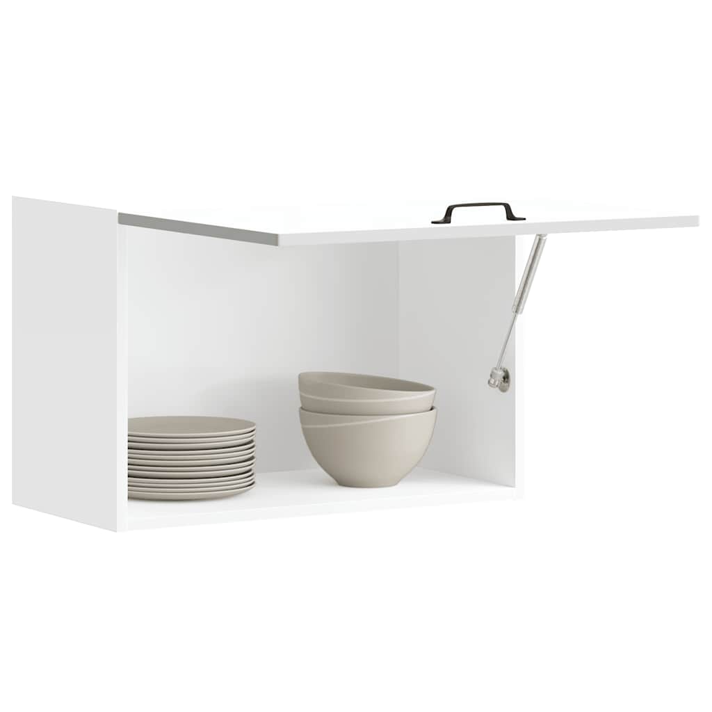 Kitchen Wall Cabinet Kalmar White Engineered Wood - R and M Furniture