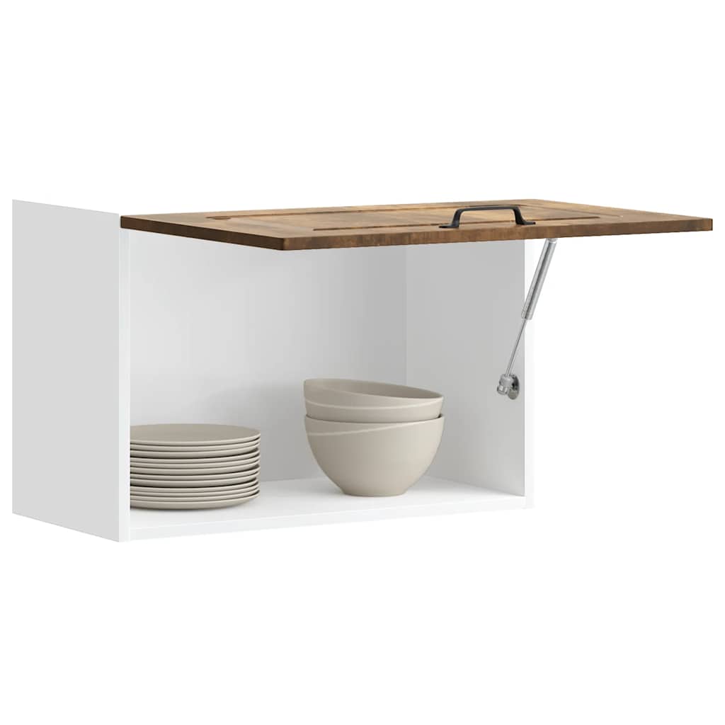 Kitchen Wall Cabinet Kalmar Smoked Oak Engineered Wood - Brittle & Co