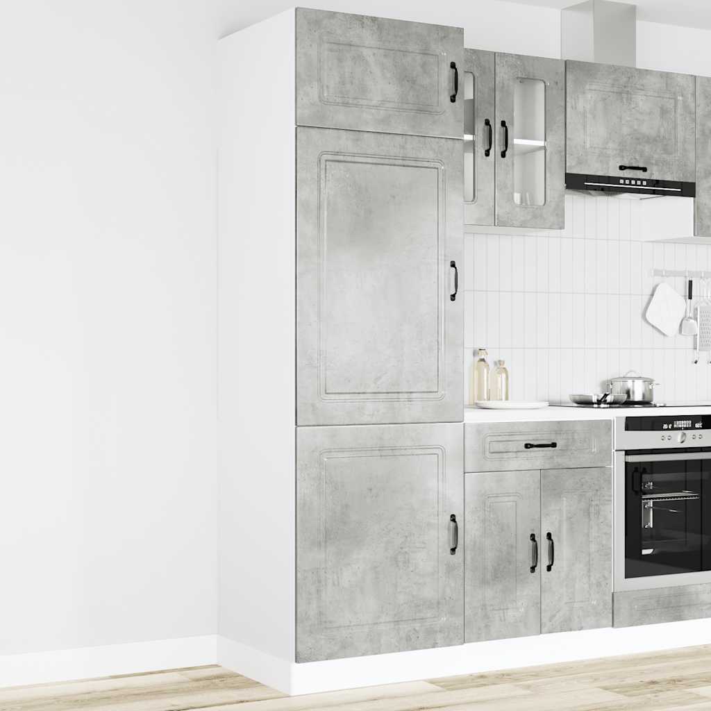 Kitchen Cupboard Kalmar Concrete Grey Engineered Wood - Style and Chic